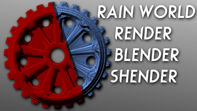 Rain World Render Blender Shender