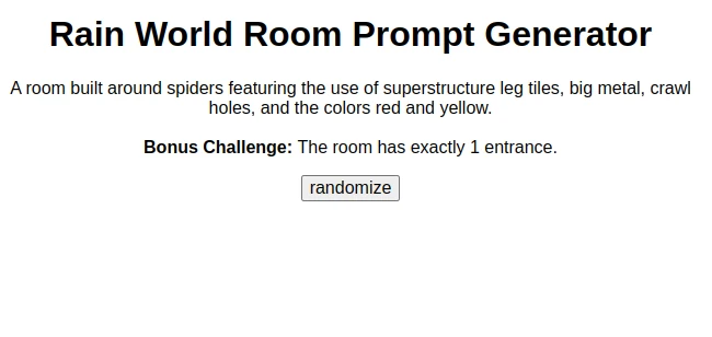 Room Prompt Generator
